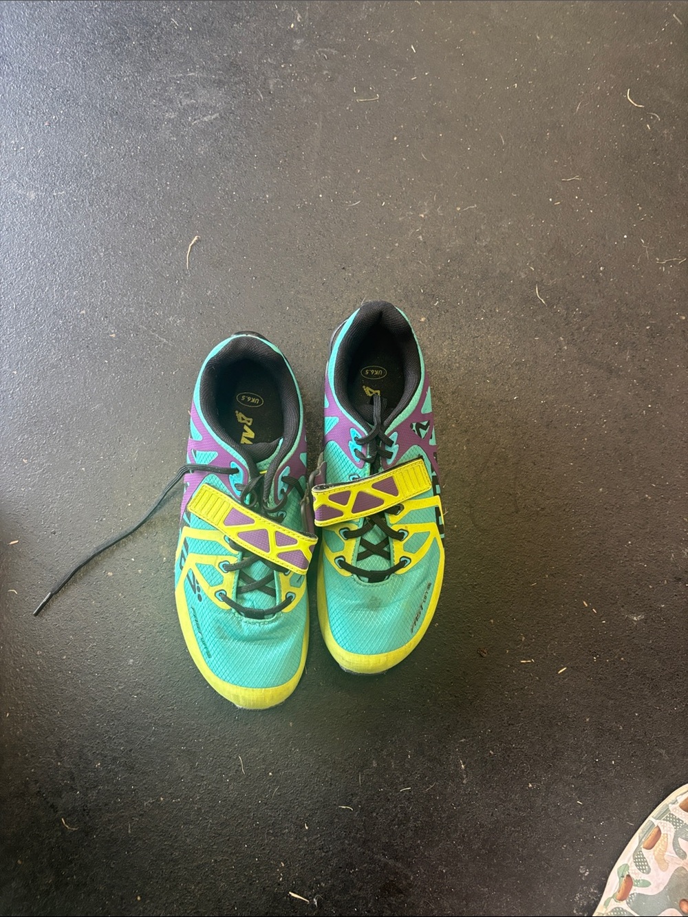 Inov-8 Youth Athletic Shoes - Teal, Yellow & Purple